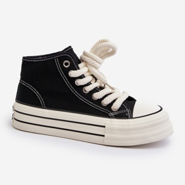 Zapatillas Mujer Plataforma Negro Aineri 2
