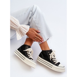 Zapatillas Mujer Plataforma Negro Aineri 1