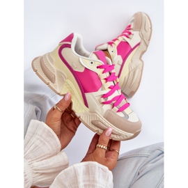 Deportivas de Mujer con Suela Gruesa Peonema Fucsia rosado 8