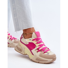 Deportivas de Mujer con Suela Gruesa Peonema Fucsia rosado 5