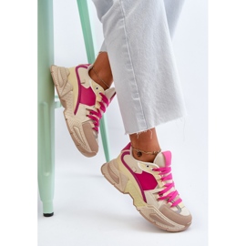 Deportivas de Mujer con Suela Gruesa Peonema Fucsia rosado 7