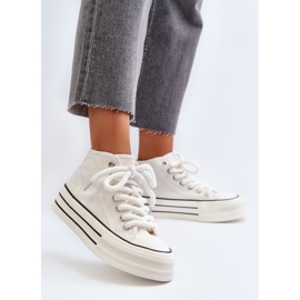 Zapatillas Mujer Plataforma Blanco Aineri 4