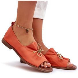 Zazoo 2660 Bailarinas Mujer Piel, Naranja 8