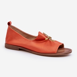 Zazoo 2660 Bailarinas Mujer Piel, Naranja 1