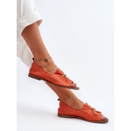 Zazoo 2660 Bailarinas Mujer Piel, Naranja 6