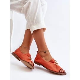 Zazoo 2660 Bailarinas Mujer Piel, Naranja 7