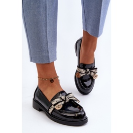 Mocasines Brogues Mujer Charol S.Barski HY330A Negro 5