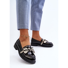 Mocasines Brogues Mujer Charol S.Barski HY330A Negro 4