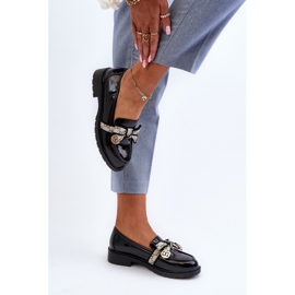 Mocasines Brogues Mujer Charol S.Barski HY330A Negro 8