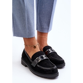 Mocasines Mujer Ante S.Barski HY3350A negro 9