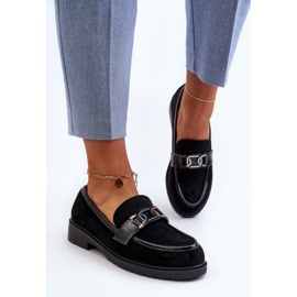 Mocasines Mujer Ante S.Barski HY3350A negro 6