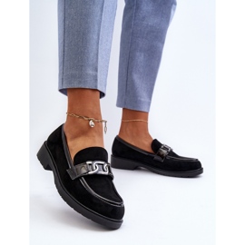 Mocasines Mujer Ante S.Barski HY3350A negro 5
