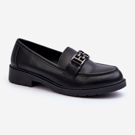 Mocasines Mujer Con Decoración S.Barski HY372 Negro 1 Mocasines Mujer Con Decoración S.Barski HY372 Negro 1