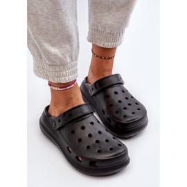 Chanclas de espuma Ilariana de mujer de color negro 6