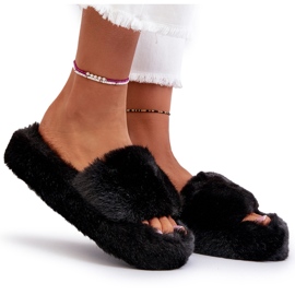 Pantuflas de Mujer de Pelo Negro Stepia 10