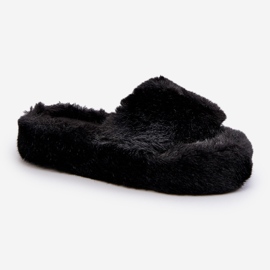 Pantuflas de Mujer de Pelo Negro Stepia 2