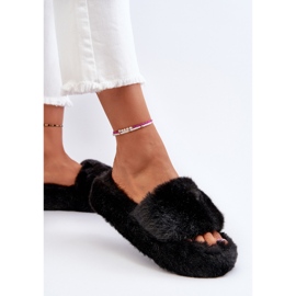 Pantuflas de Mujer de Pelo Negro Stepia 6