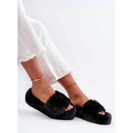 Pantuflas de Mujer de Pelo Negro Stepia 8