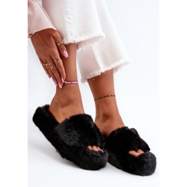Pantuflas de Mujer de Pelo Negro Stepia 1