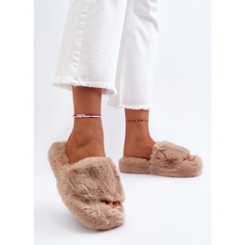 Pantuflas de Mujer de Pelo Beige Stepia 3