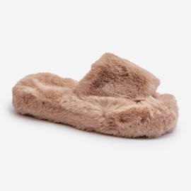 Pantuflas de Mujer de Pelo Beige Stepia 1
