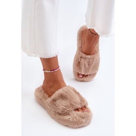 Pantuflas de Mujer de Pelo Beige Stepia 4