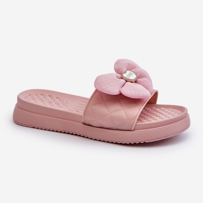 Chanclas De Mujer Con Adorno En Plataforma Baja, Rosa Cedrella 2
