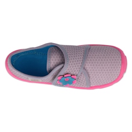 Befado Girls con velcro 974y528 gris/rosa 3