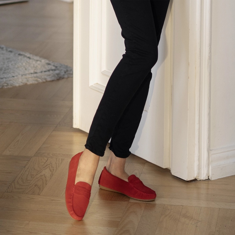 Marco Shoes Mocasines Vigo rojo 1