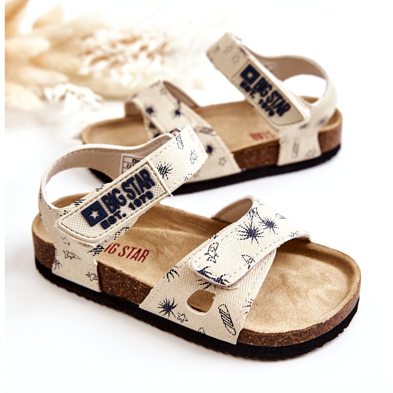 Sandalias Infantiles Big Star JJ374379 Beige blanco 4