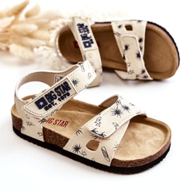 Sandalias Infantiles Big Star JJ374379 Beige blanco 3