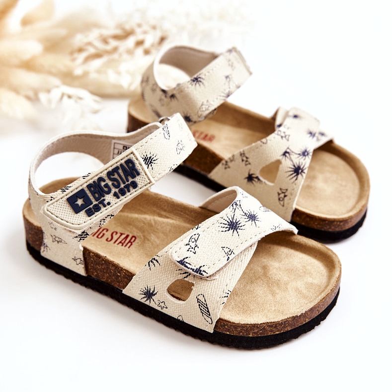 Sandalias Infantiles Big Star JJ374379 Beige blanco 2