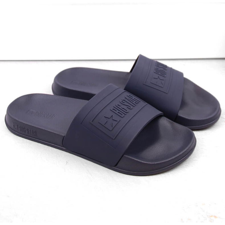 Chanclas playa piscina hombre azul marino Big Star NN174652 1
