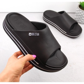 Chanclas de mujer con plataforma negra Big Star NN274A037 negro 1