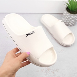 Chanclas de playa espuma blanca Big Star NN274A043 blanco 1