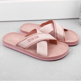 Chanclas playa piscina mujer rosa Big Star NN274A058 rosado 3