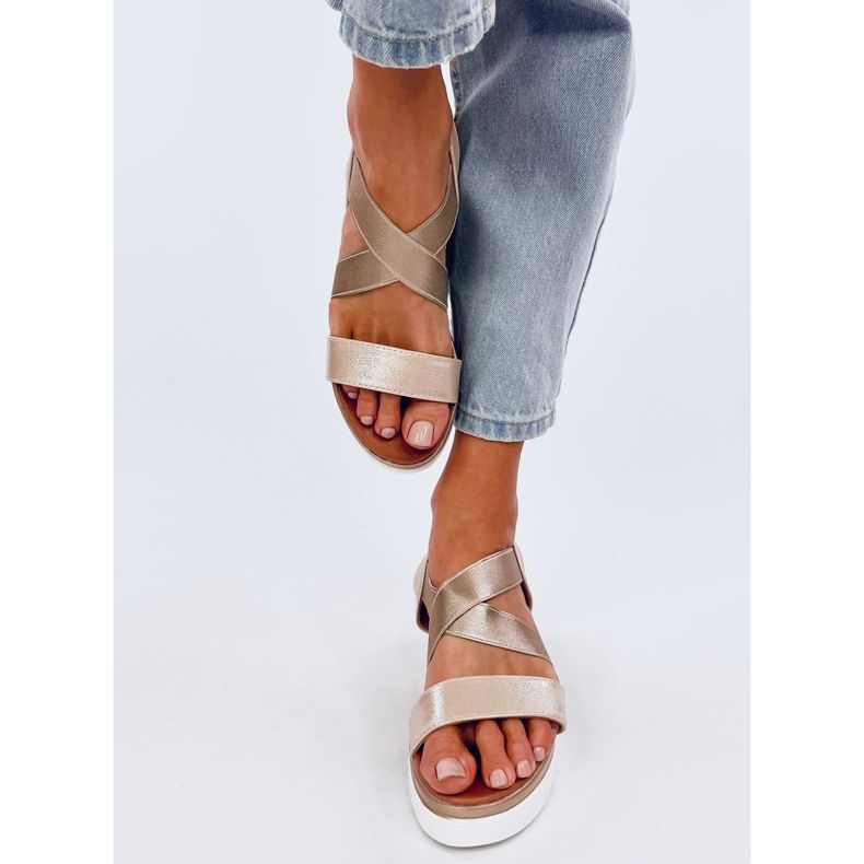 Sandalias con cuña Caden doradas dorado 1 Sandalias con cuña Caden doradas dorado 1