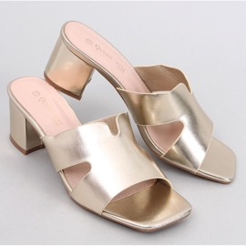 Chanclas de tacón Vallon Gold dorado 5