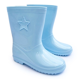 Galoshes de goma infantil azul 4