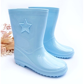 Galoshes de goma infantil azul 3