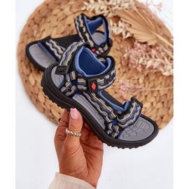 Sandalias infantiles Lee Cooper LCW-24-34-2601 Azul marino 2