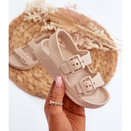 Chanclas Infantiles Ligeras Con Hebillas Big Star NN374539 Beige 3