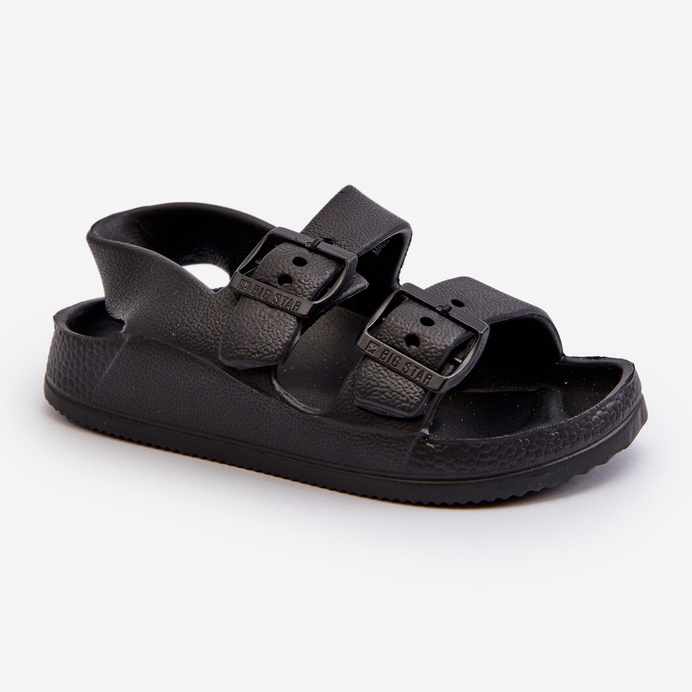 Chanclas Infantiles Ligeras Con Hebillas Big Star NN374536 Negro 2
