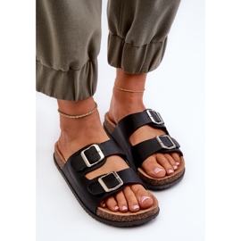 Chanclas de Mujer Con Hebillas Negro Oliena 5