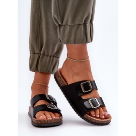 Chanclas de Mujer Con Hebillas Negro Oliena 6