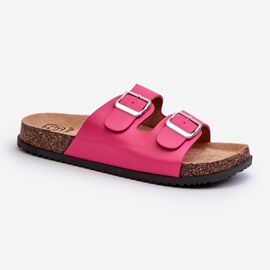 Chanclas de Mujer Con Hebillas Fucsia Oliena rosa 2