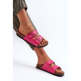 Chanclas de Mujer Con Hebillas Fucsia Oliena rosado 9