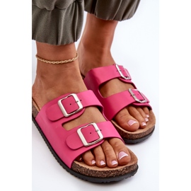 Chanclas de Mujer Con Hebillas Fucsia Oliena rosado 8