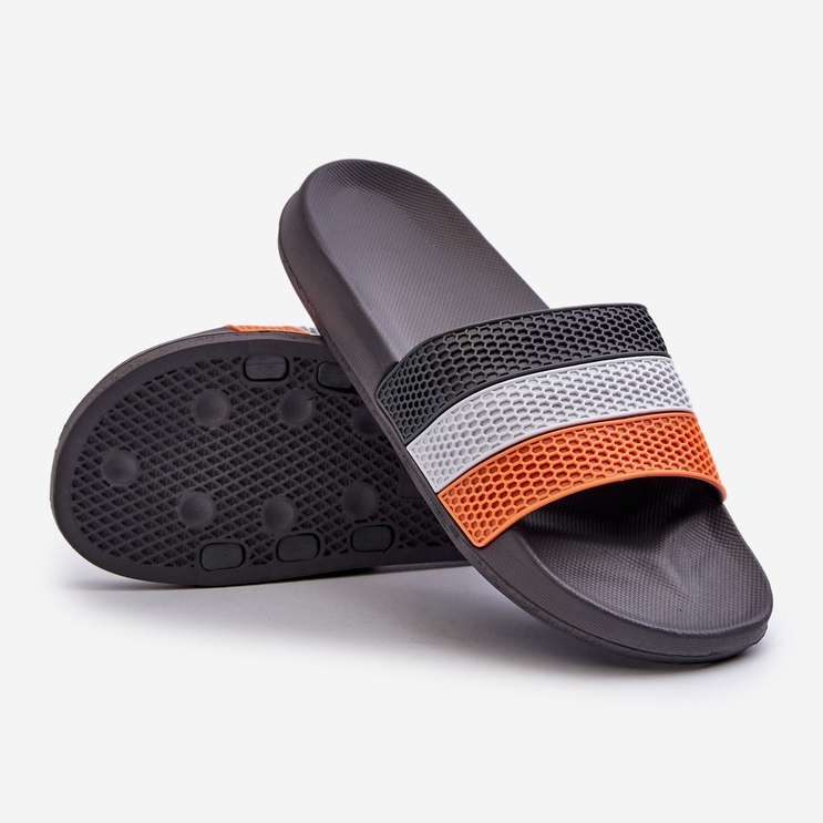 Chanclas Clásicas De Hombre Con Tiras Gris Sylri 1