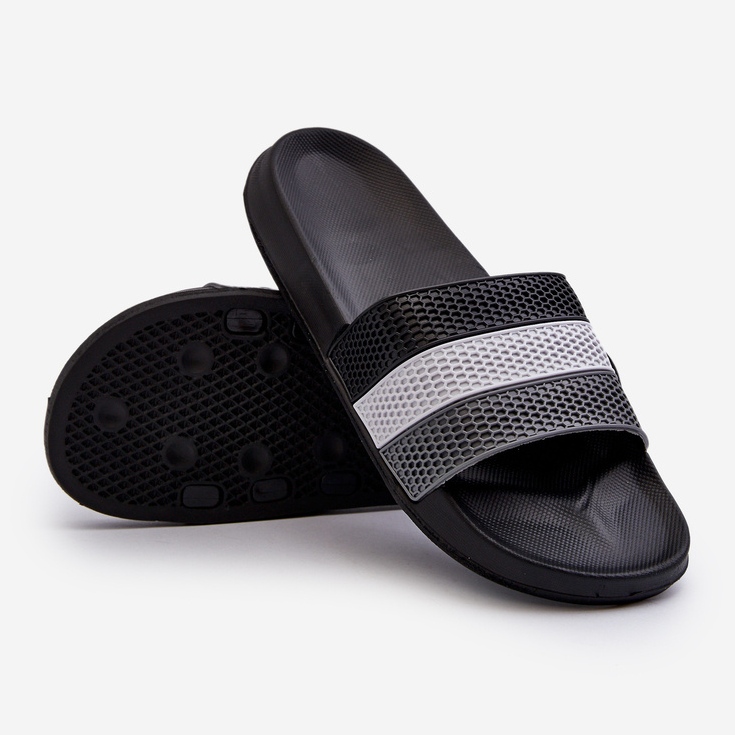Chanclas Clásicas De Hombre Con Tiras Negro Sylri 1